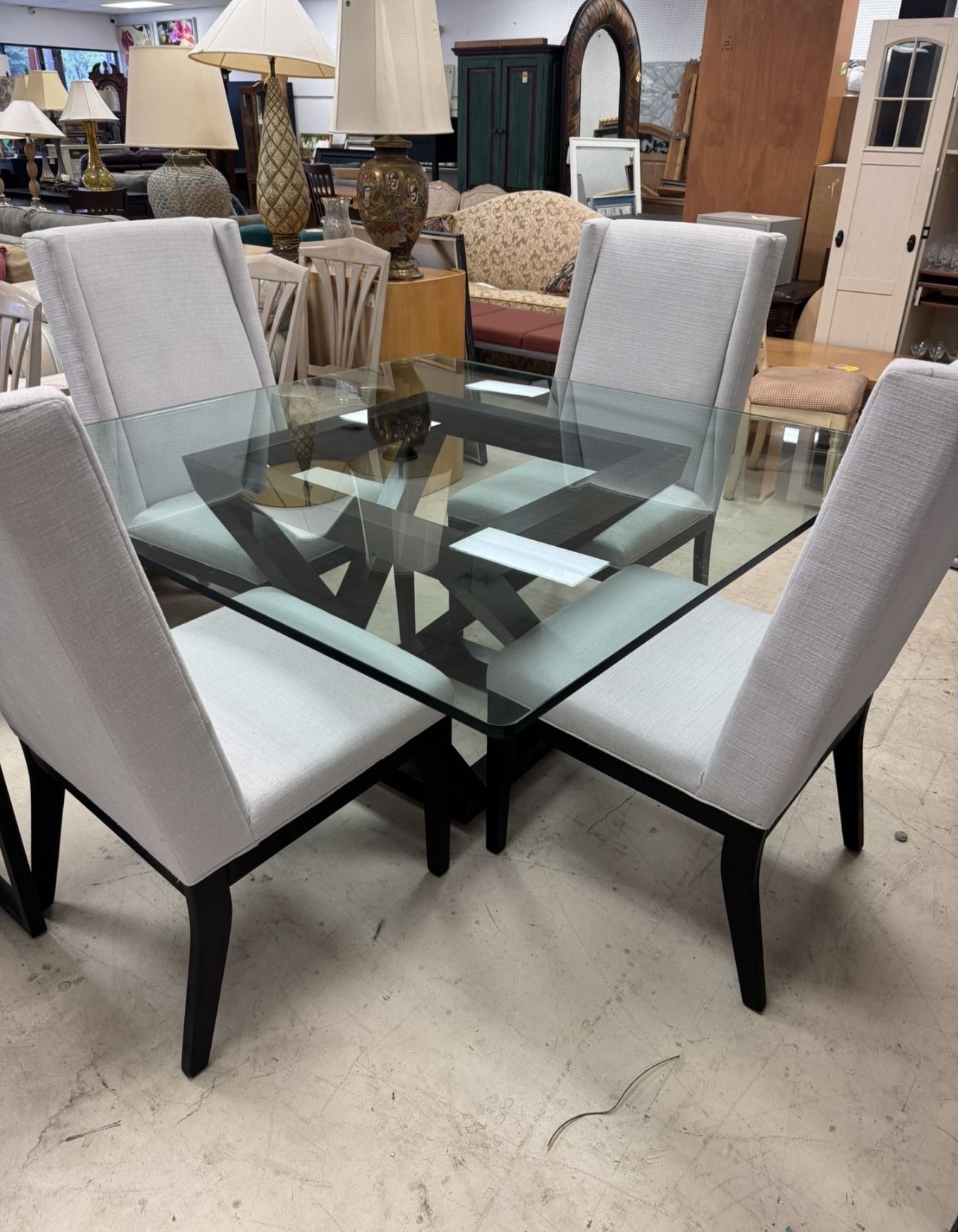 Beautiful Modern Dining Table  TABLE ONLY - 60" x 60" - Retail $2495