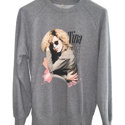 Tina Turner Foreign Affair Gray Sweatshirt Size Medium