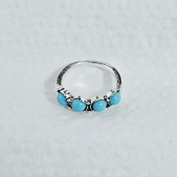 Turquoise Trio Boho Ring