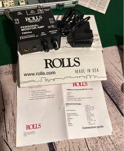 New Rolls PM50s Personal Monitor Amplifier; Black