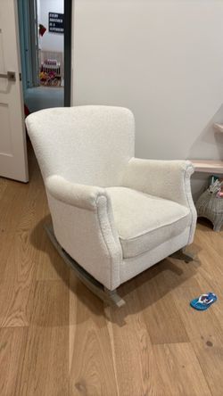 Boucle rocking chair