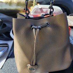 Coach Rowan Bucket Bag( color Dark Stone)