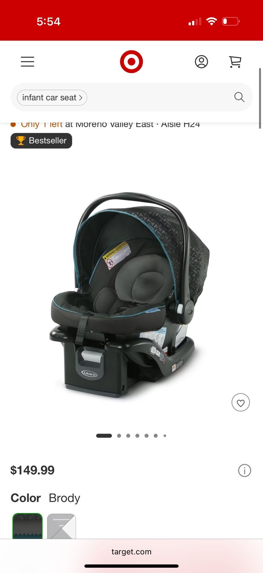 Graco SnugRide 35 Lite LX Infant Car Seat