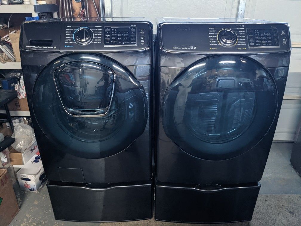 Black Samsung Washer And Gas Dryer. Would DELIVER