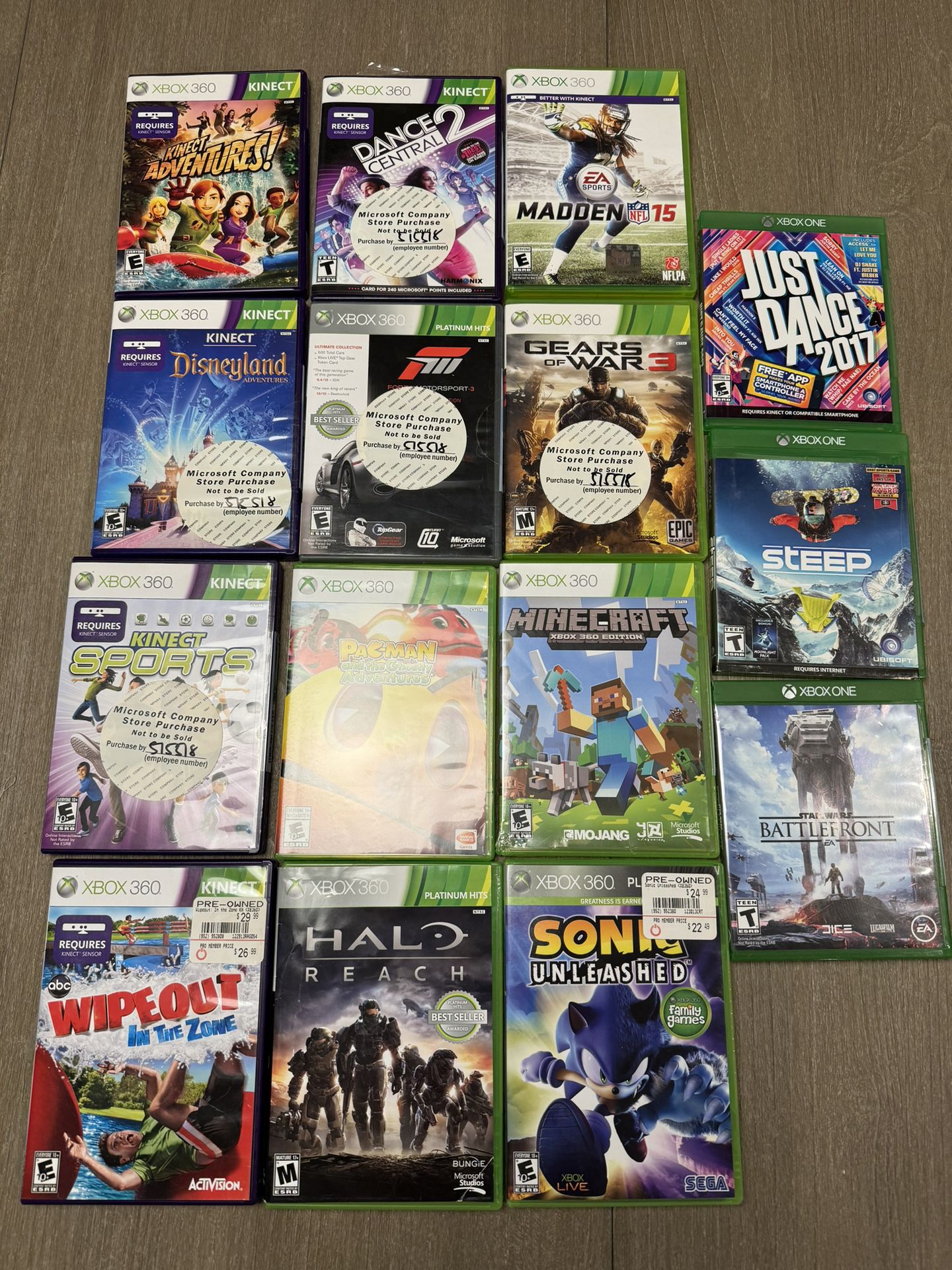Various Xbox Games
