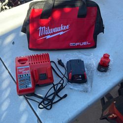 Battery Set Milwaukee New On Bag