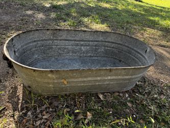 Galvanized Metal Trough - Check Photos For Measurements