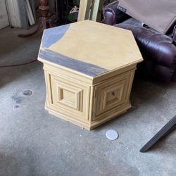 End Table With Storage Needs Work  Well Made