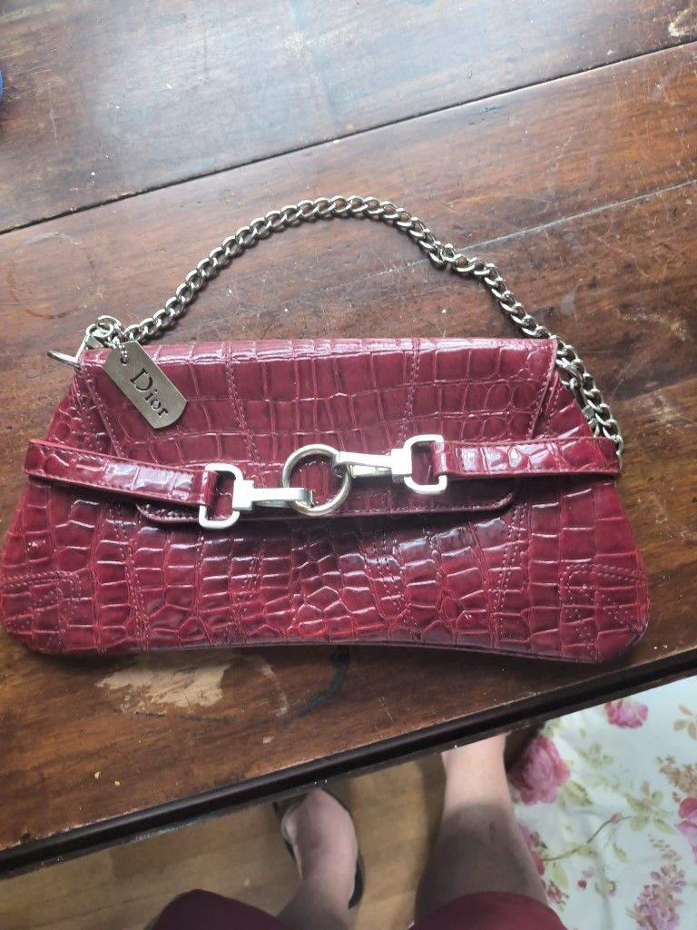 Lady Dior Alligator Leather Purse