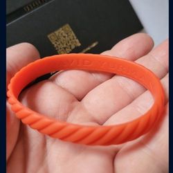 David Yurman Limited Edition Orange Bangle Bracelet (M) 10mm NEW