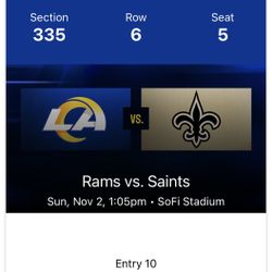 Los Angeles Rams Vs New Orleans Saints