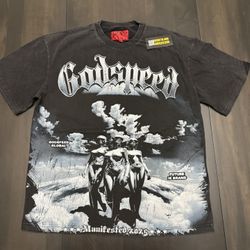 Godspeed “Manifested 2025” Graphic T-Shirt – Vintage Black Wash