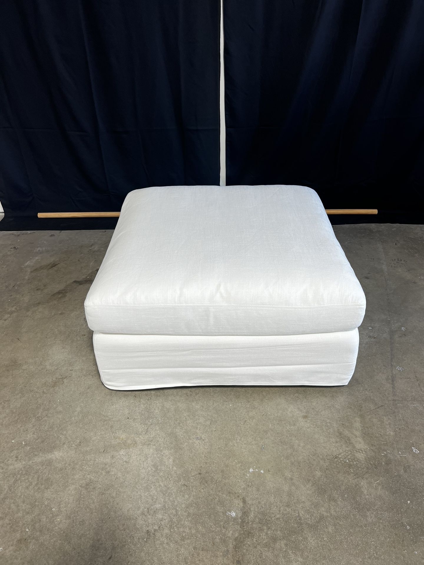 Sundays Get Together Ottoman (Standard Size, Sea Salt Color)