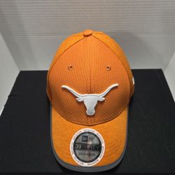 Texas Longhorns New Era 39Thirty Reflective Visor Hat Cap Orange White Youth Mesh NWT