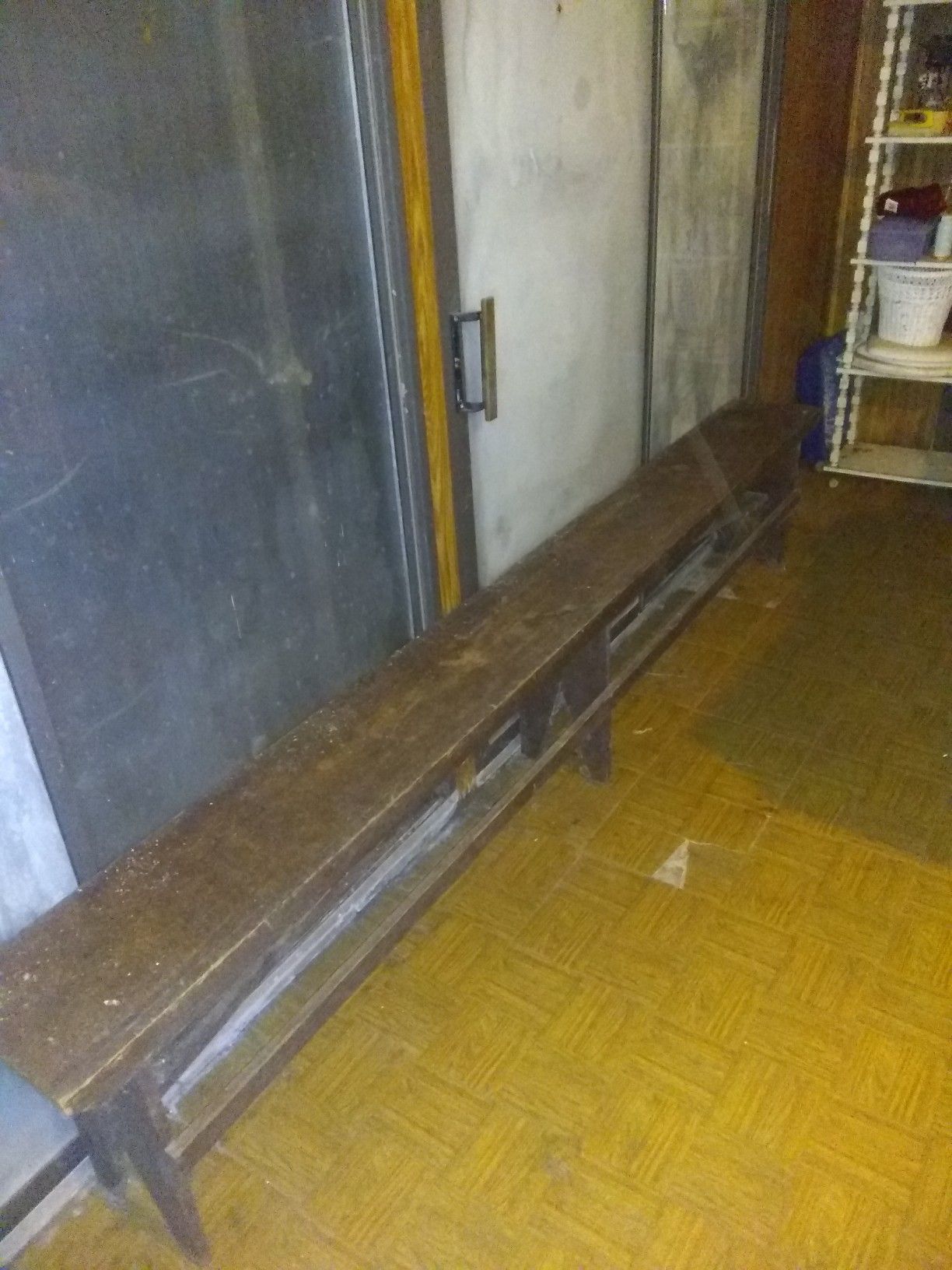 10 ft long antique deacons bench $110