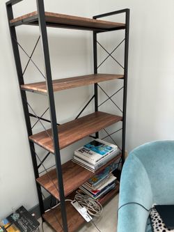 5-shelf Bookshelf. Very sturdy.