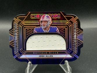 2021 Obsidian Eclipse Electric Etch Orange PW Patch #E-JA Josh Allen #/75