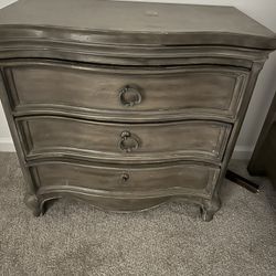 American Woodcrafters Genoa Antique Grey Nightstand