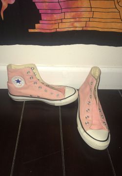 Pink high converse