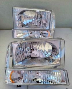 99-04 Ford F250 F350 F450 F550 Super Duty Excursion Headlights Luces Micas Calaveras Faros Faroles Focos Headlamps