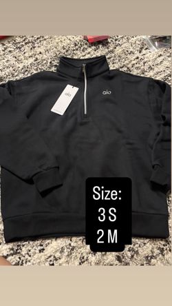 Alo black quarter zip up