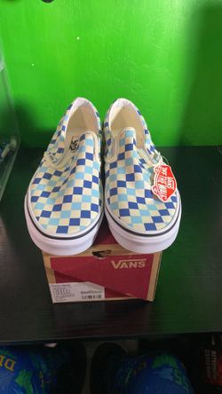 New unisex classic blue slip on Vans