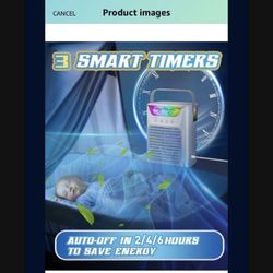  Evaporative Mini AC Fan Cooler 650ml Water 12 Hrs