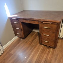 Sturdy real wood desk