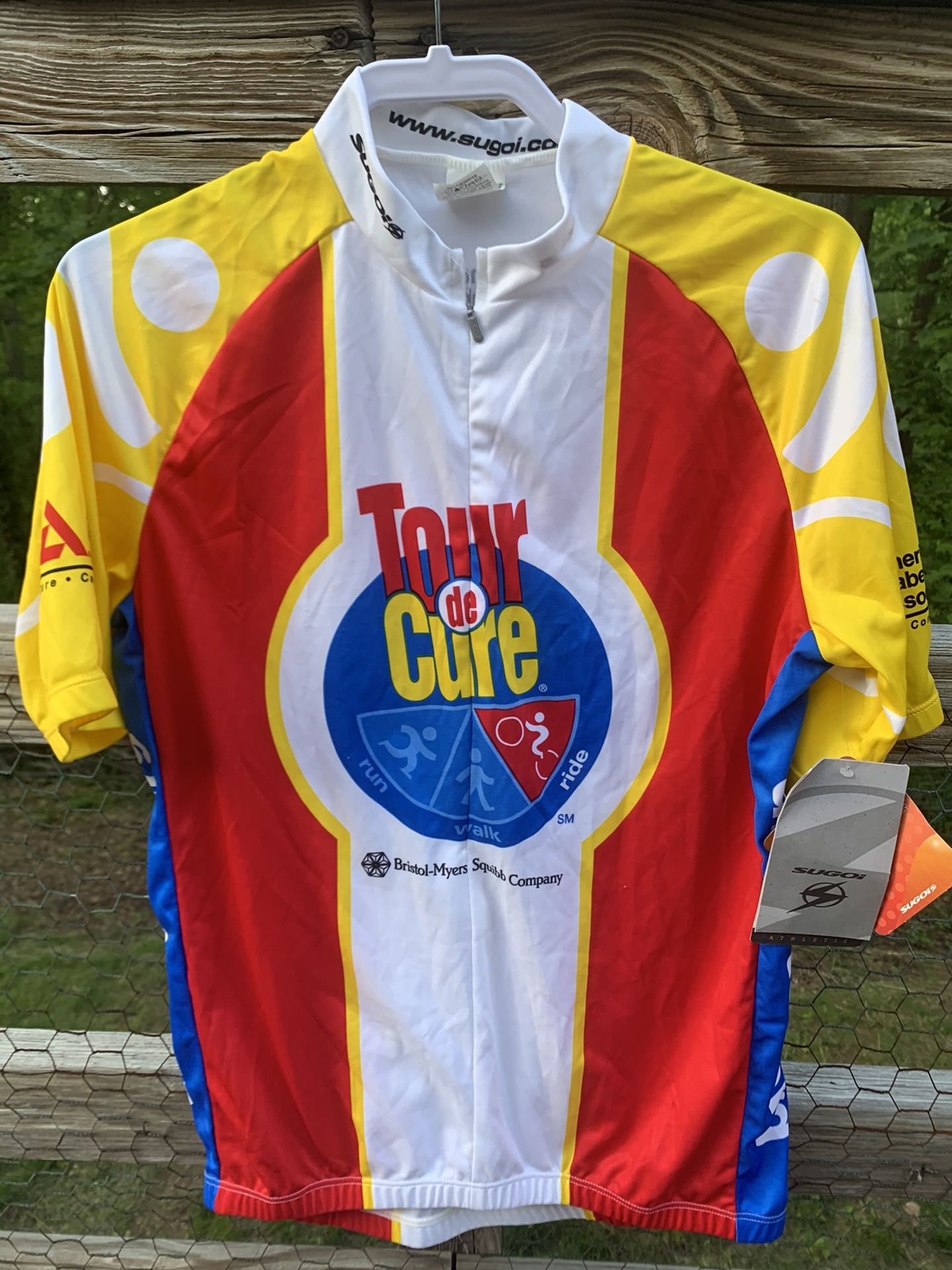 Tour de Cure bike race jersey