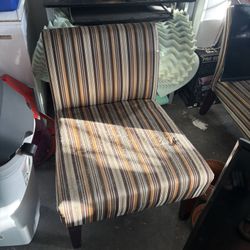 FREE Two Striped Fabric Chairs 