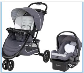 Baby Trend EZ Ride Travel System with EZ-Lift Infant Car Seat, Dash Grey