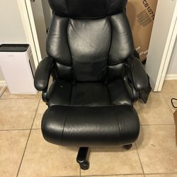 Big & Tall High Back Office Chair with Metal Base(black)