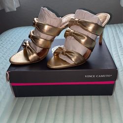 Gold High Heels