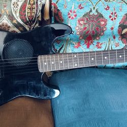 2007 Fender Squier Mini Player PR755 "Travel" Electric Guitar With New Bag 