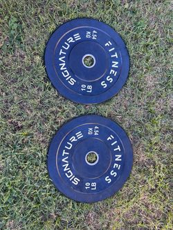Signature Fitness 10 LB Bumper Plates Pair