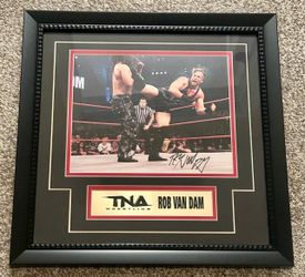 WWE WCW TNA AEW ECW Wrestling Rob Van Dam RVD Authentic Autographed Framed COA
