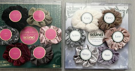 Beautiful Brand New Scunci Hair Scrunchie Set