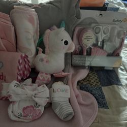 Baby Girl Gift Baby Shower Basket $22