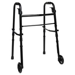 Walker with Wheels (Folding), Black (Equate brand)