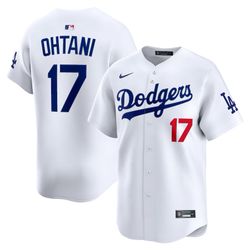 Shohei Ohtani White Blue Dodgers Jersey Small To 2XL