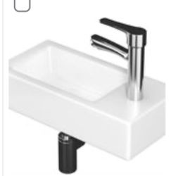 Wall Mounted Sink 14.5’ X 7.3’ White
