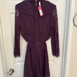 Burgundy Lace Romper 
