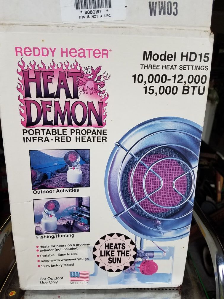 Reddy Heater  Heat Demon Radiant Tank Top Heater for Sale in  Indianapolis, IN - OfferUp
