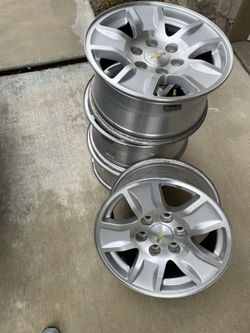 18” Stock Wheels, Complete Set, For Chevy.