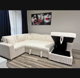 Sleeper Bed Sectional Sofa New Finance Available 
