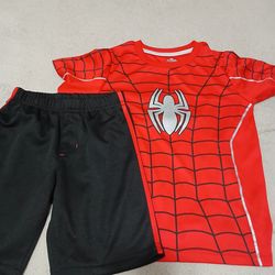 Size 10 boys Spiderman outfit
