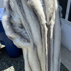Faux Fox long coat
