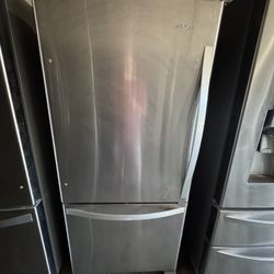 Whirlpool Stainless Steel Refrigerator 30 Inch Wide 