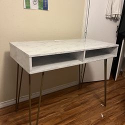 White Desk Space Saver 