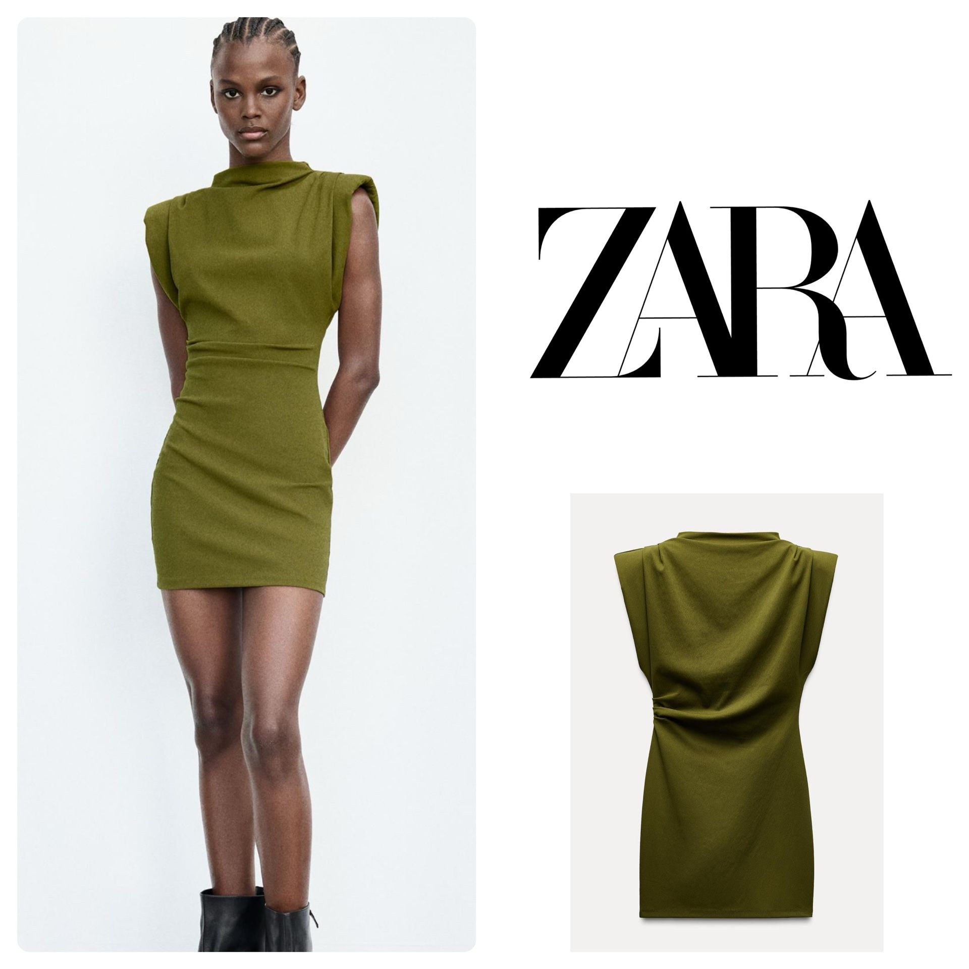 ZARA SHOULDER PADS SHORT DRESS LARGE & MEDIUMsold